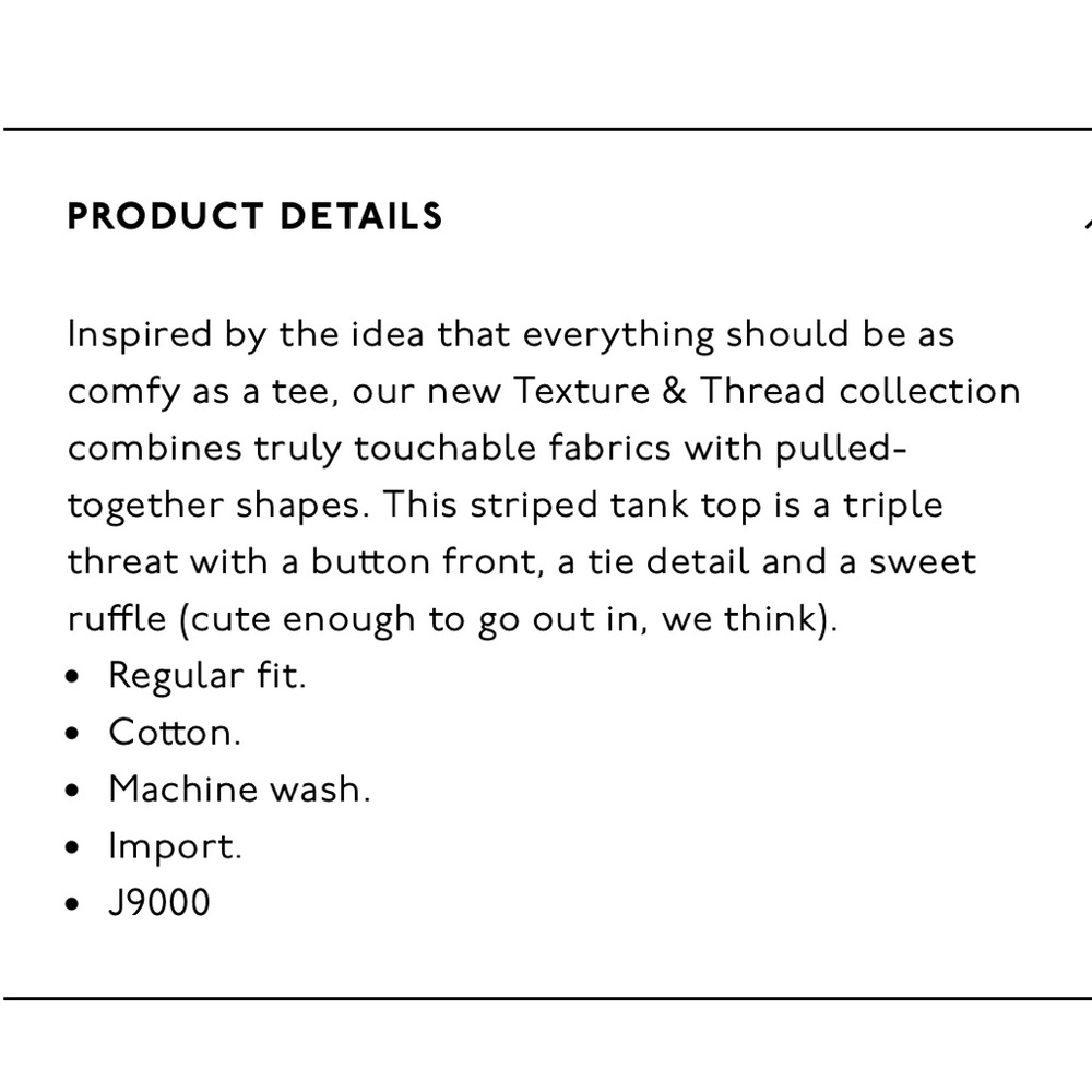 MADEWELL texture&thread tie front tank - Picture 7 of 8
